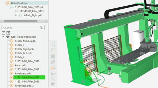 Geometrien, Aufteilung und Drehachsen